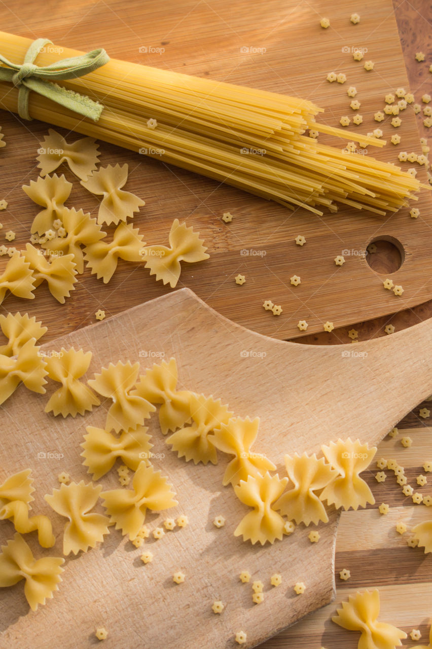 Different types of pasta