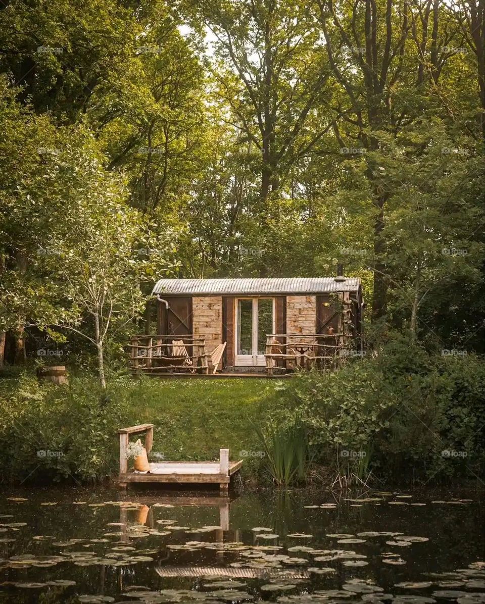 Glory be to God, the magnificent and picturesque view and the natural green trees are a view that is nothing more wonderful than it