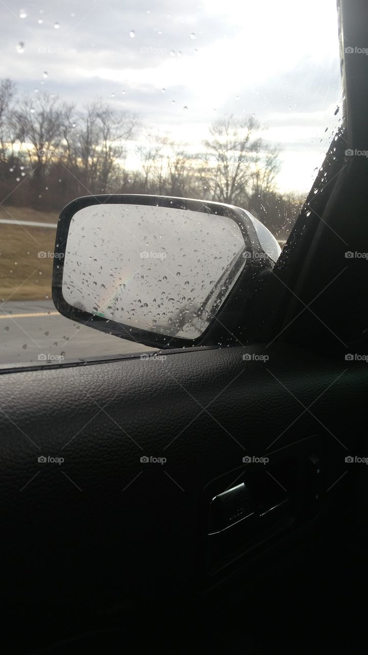 Rainbow in the rearview!