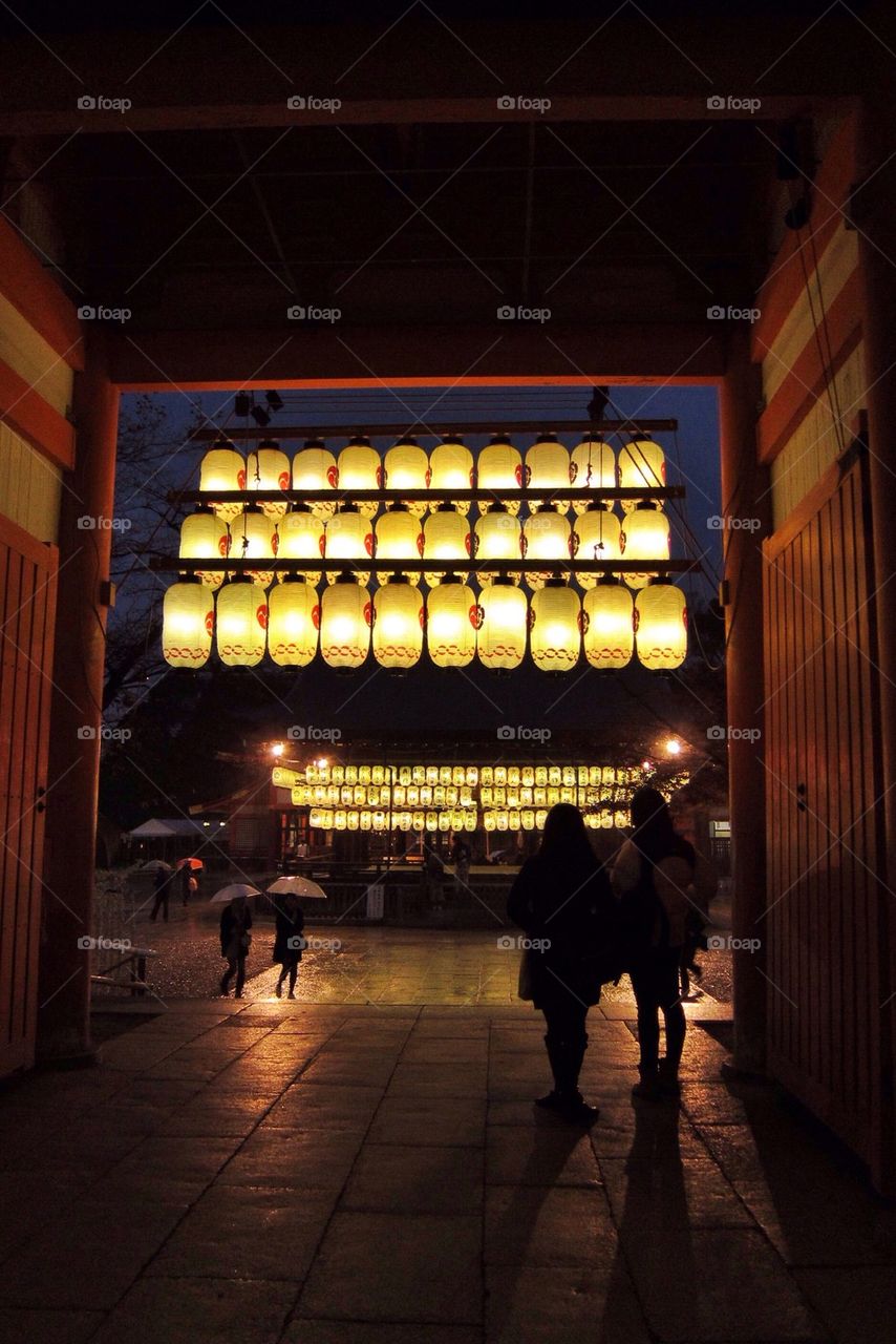 Waiting for the rain to subside