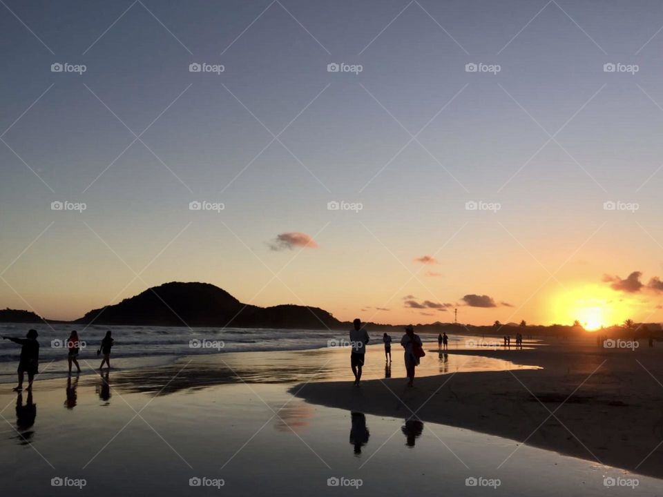 Sunset at the beach