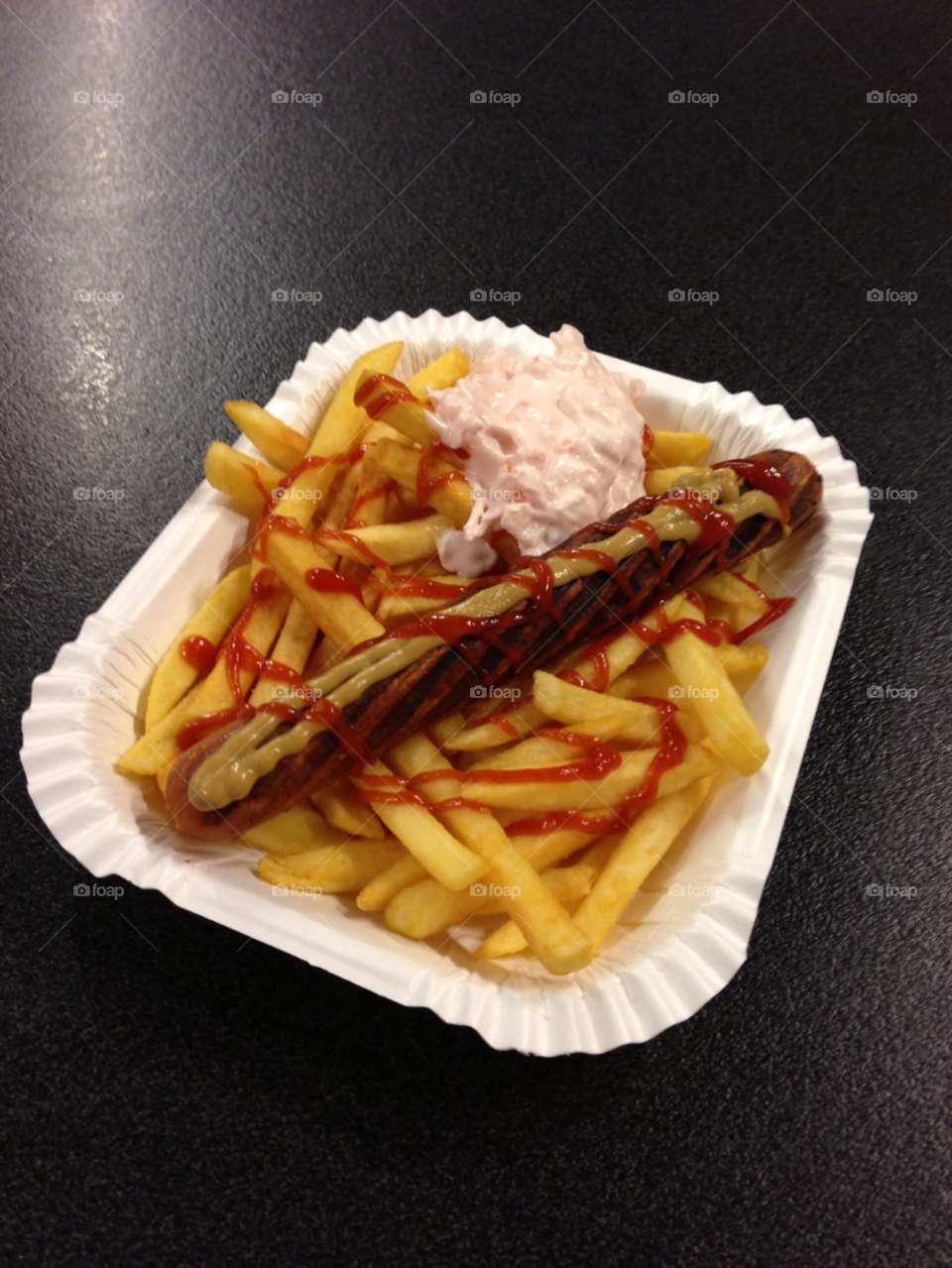 ketchup sausage fast food hot dog by MagnusPm