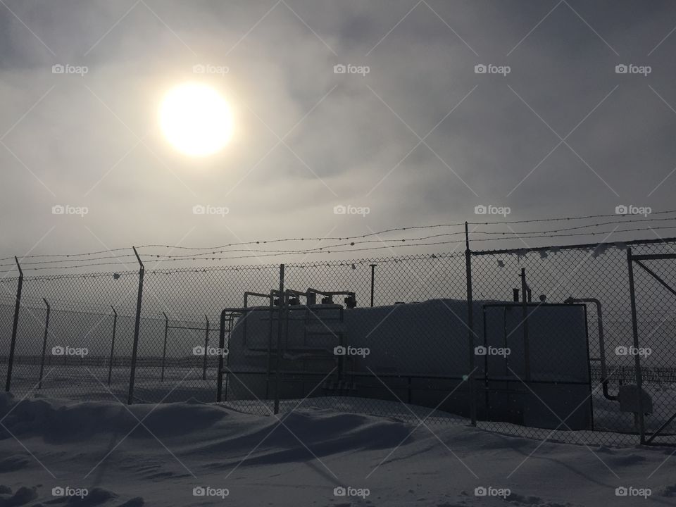 Sunset, Dawn, Sky, Landscape, Wire