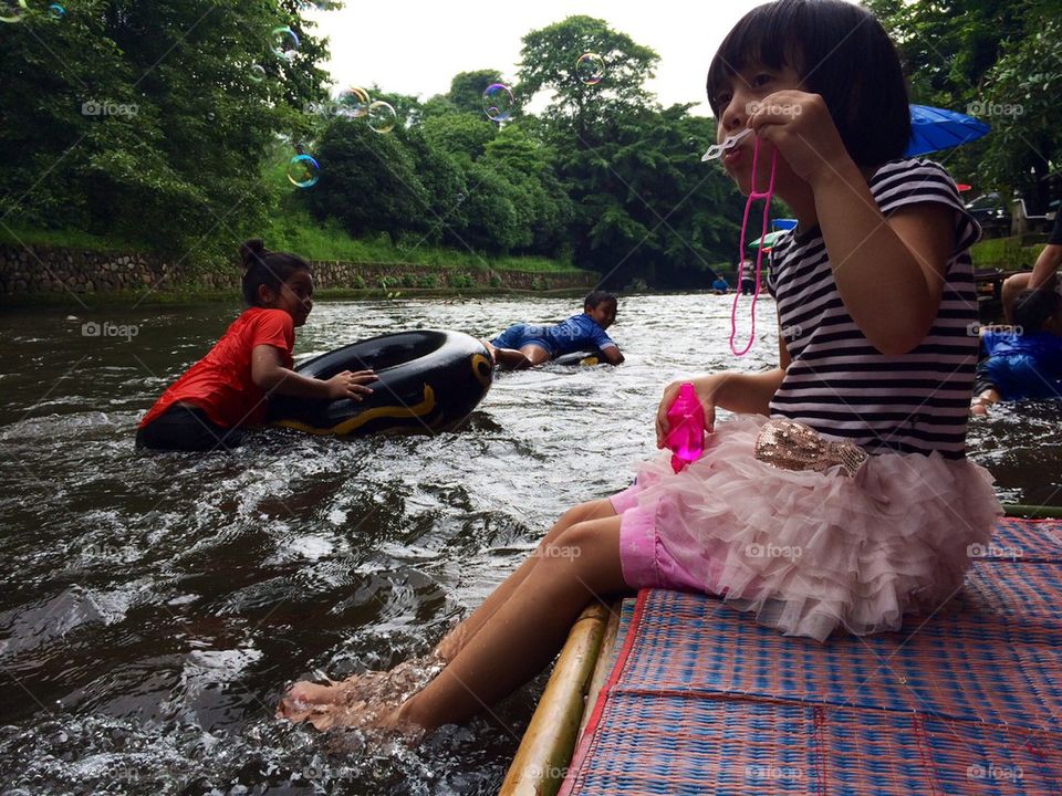 Playing by the river!