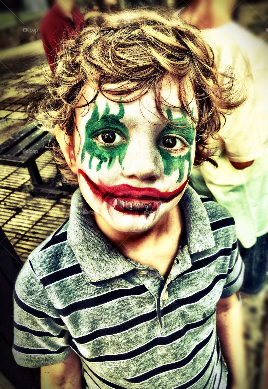 Little boy in halloween