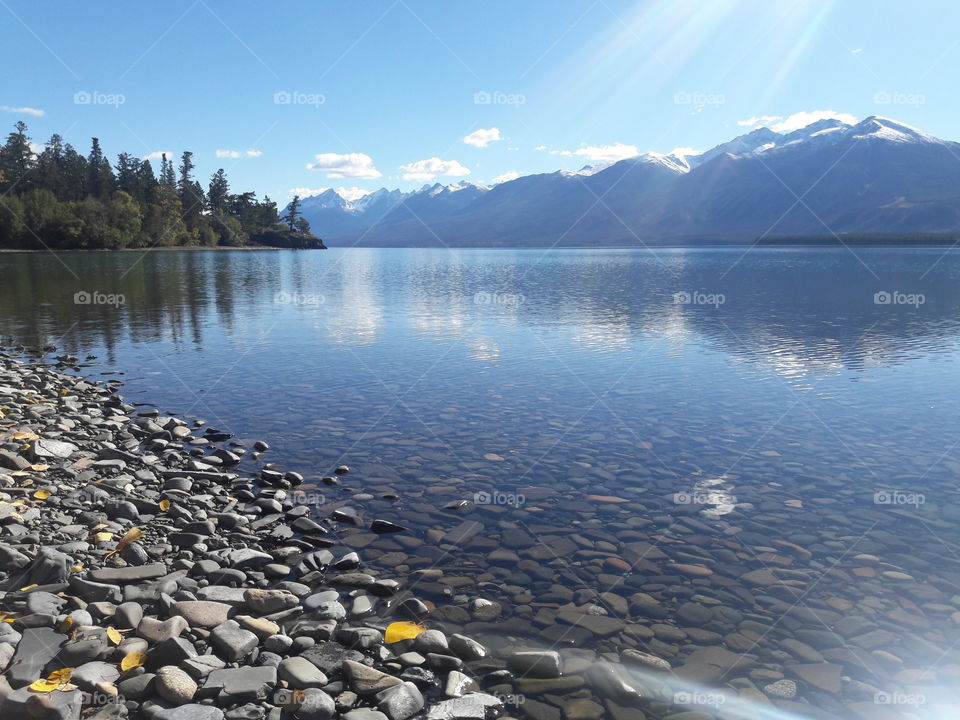 Sunlight on the lake