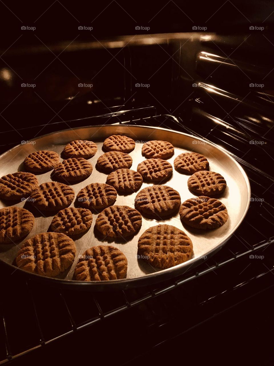 Preparing my favorite peanut cookies 