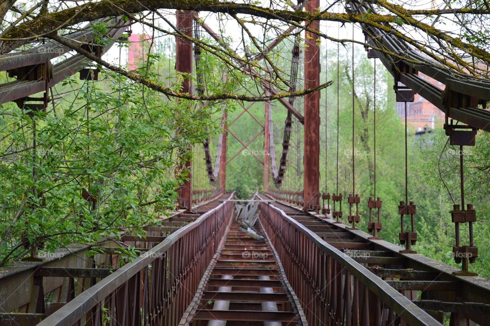 unused footbridge