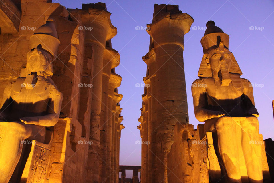 ruins egypt ancient pillars by zgugz