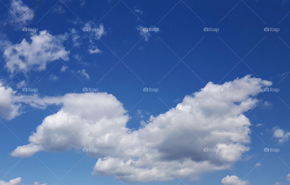 Beautiful blue sky and clouds