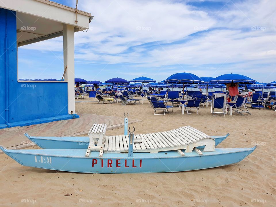 Beach in Porto San Giorgio, Italy