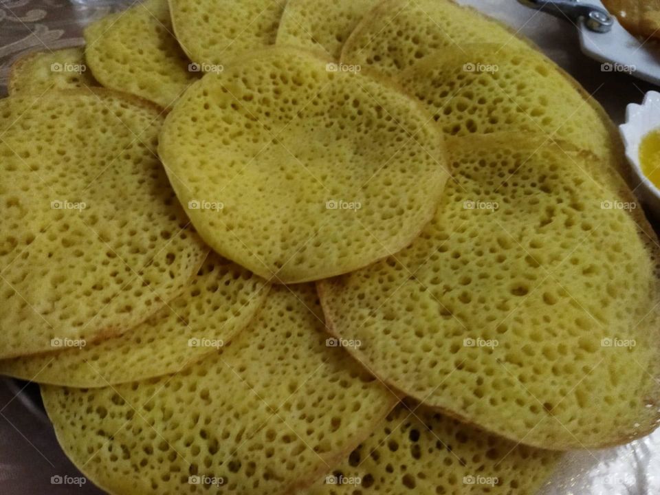 Moroccan bread served in Ramadan month.