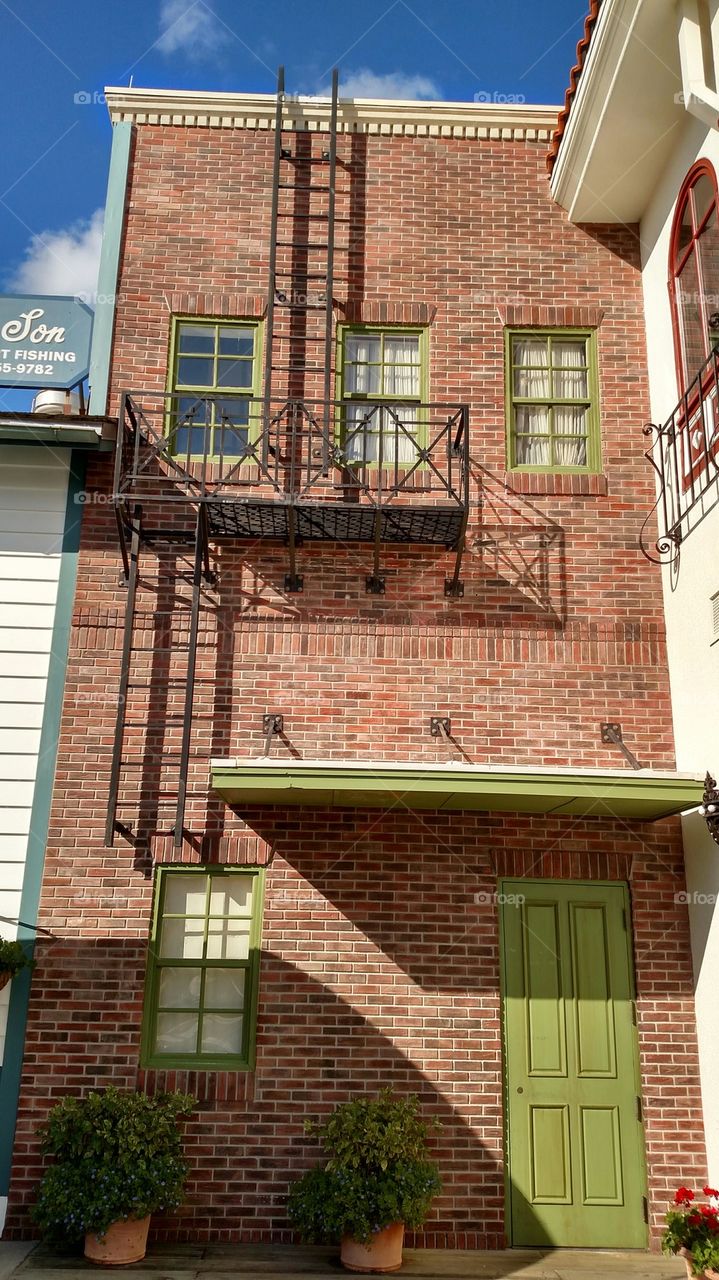 Alleyway Facade. One of the many building facades in Universal Studios, Florida