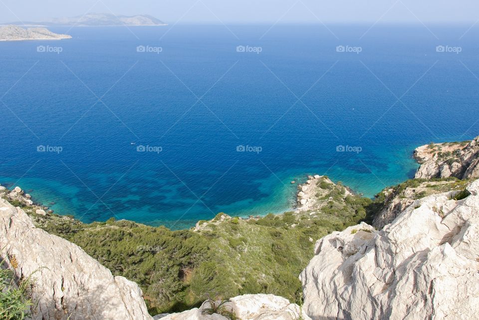 Coastline, island Rhodos, Greece