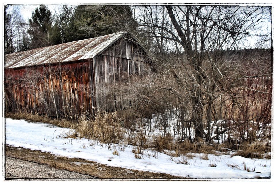 Winter barn 
