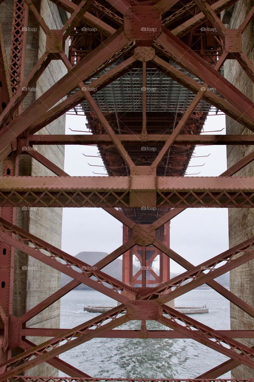 Golden Gate Bridge Geometric Underside