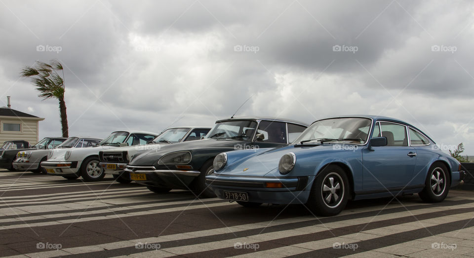 Oldtimer car park