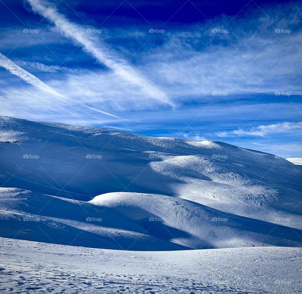 Mountain , Alpes Juanary 2023 . 