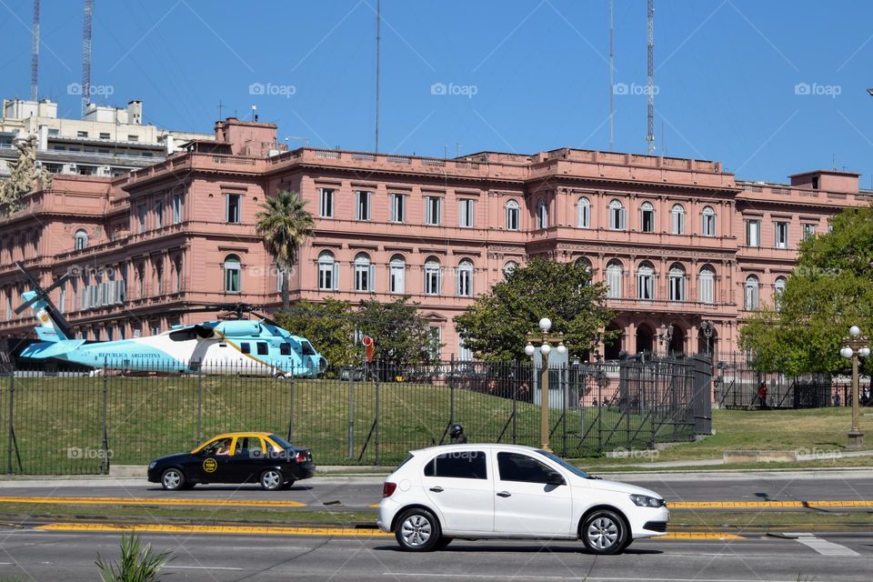 Gol in front House Pink Buenos Aires Argentina