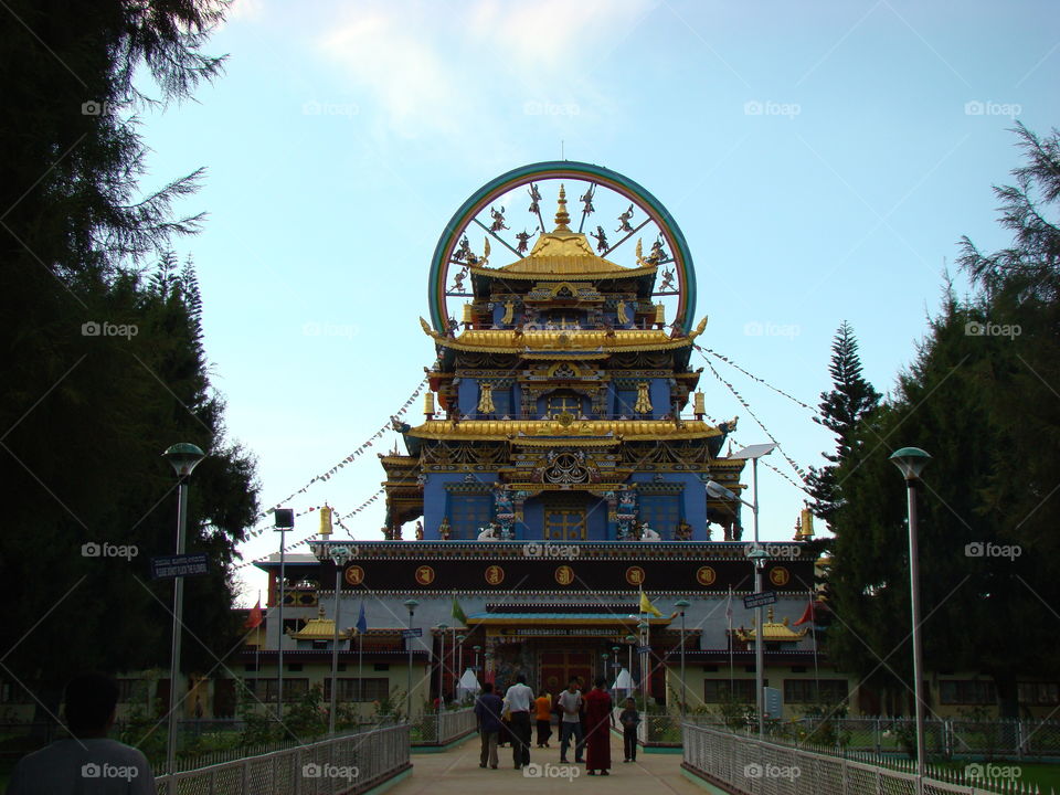 Golden temple - a monastery in Coorg