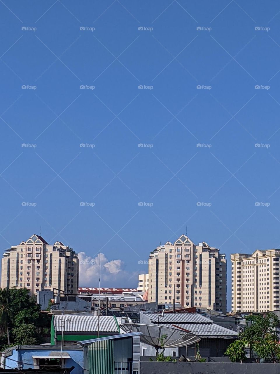 view of buildings and clear sky😁