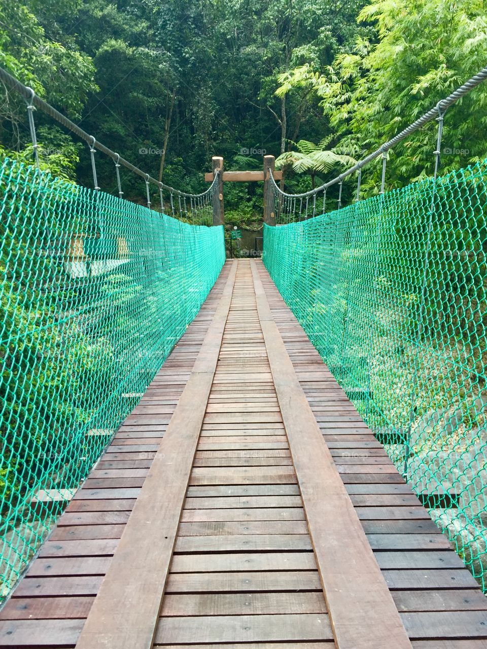 Hanging bridge to Bentong forest