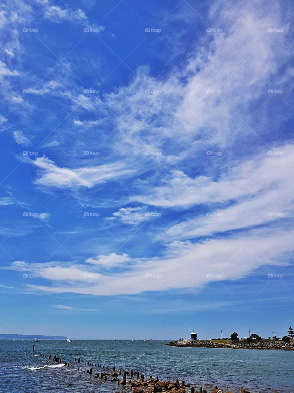 A magnificent cloud formation on a beautiful sunny day in Napier. Looking out towards perfume point.