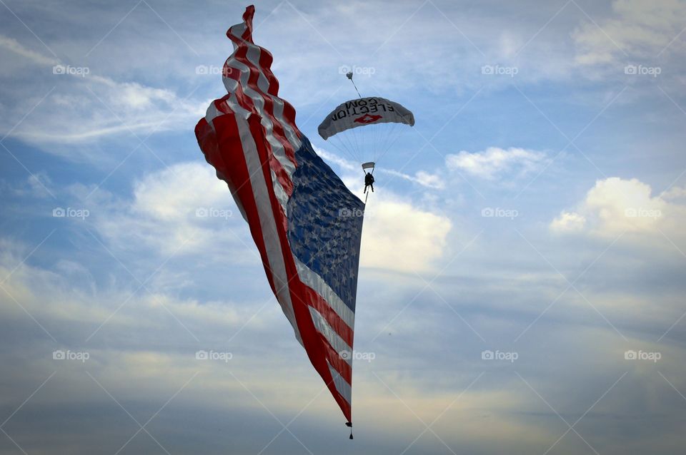 American Flag Sky Diver