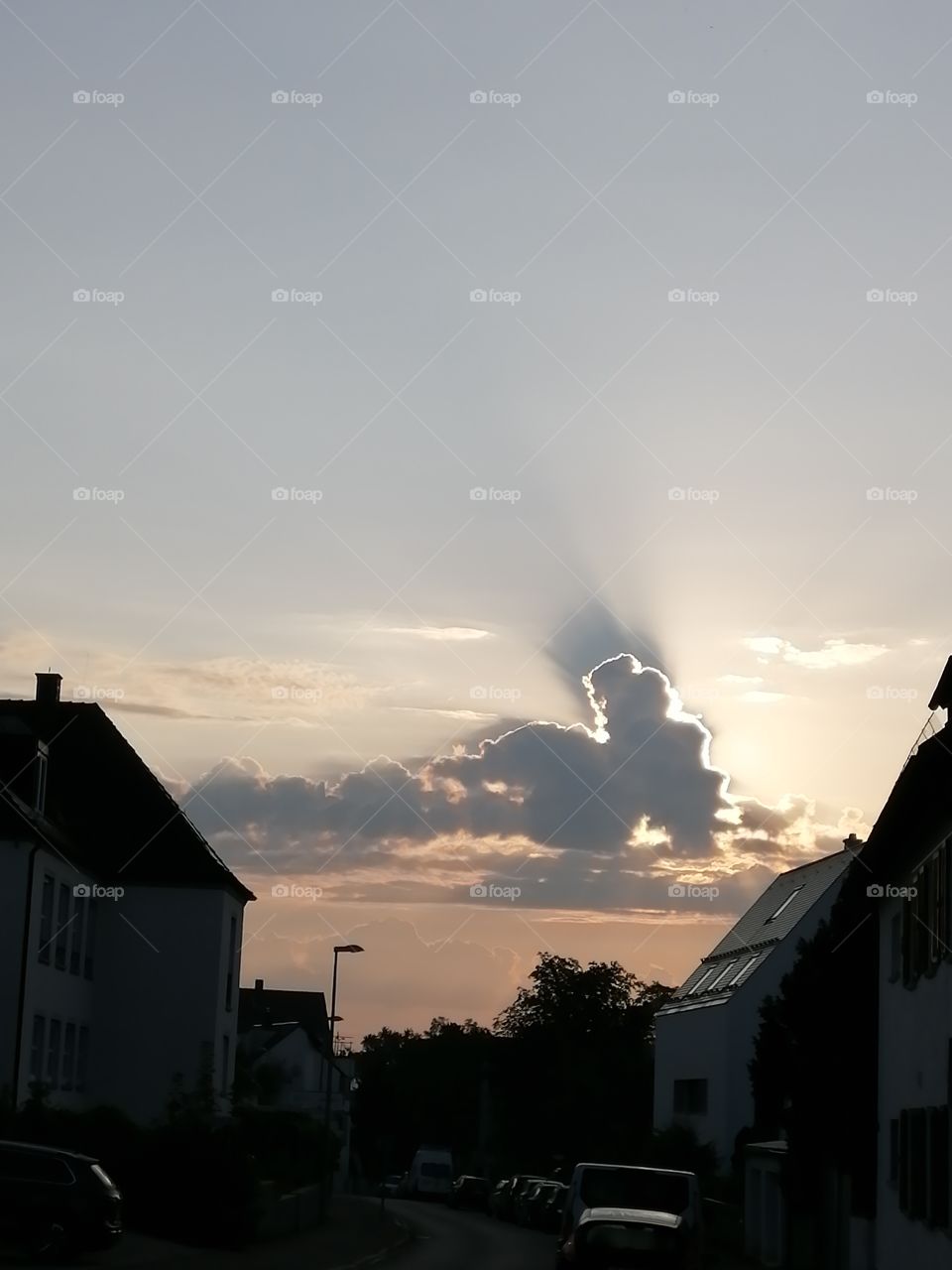 Faszinierender Sonnenaufgang in Ulm