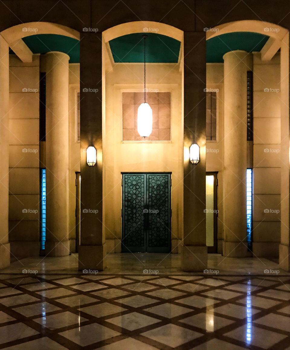 Look at this elegant door with an incredibly neat islamic pattern..At The Cairo opera house in Egypt.