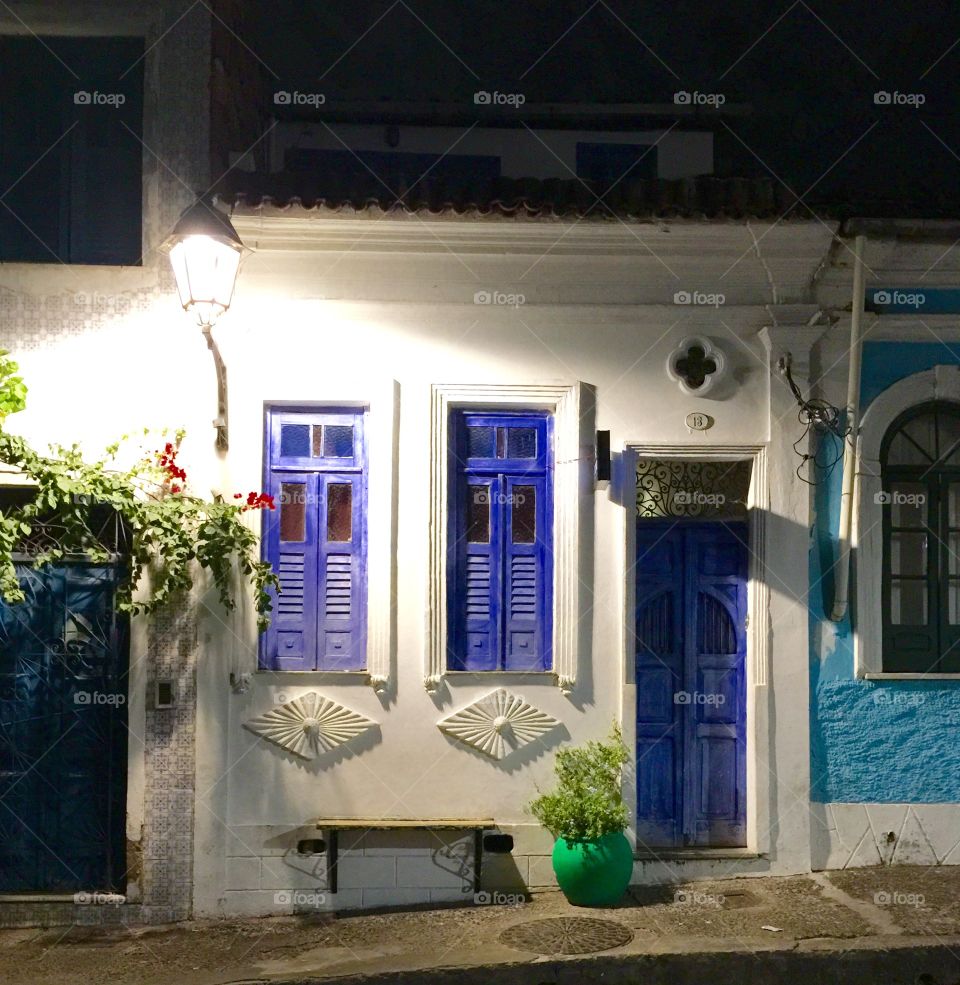 Old historic house at Pelourinho historical Center  - Salvador - Bahia- Brazil