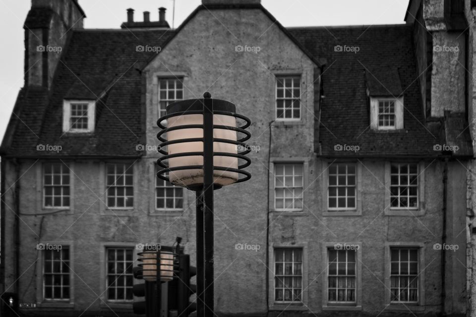 Lamp posts in Leith, Edinburgh