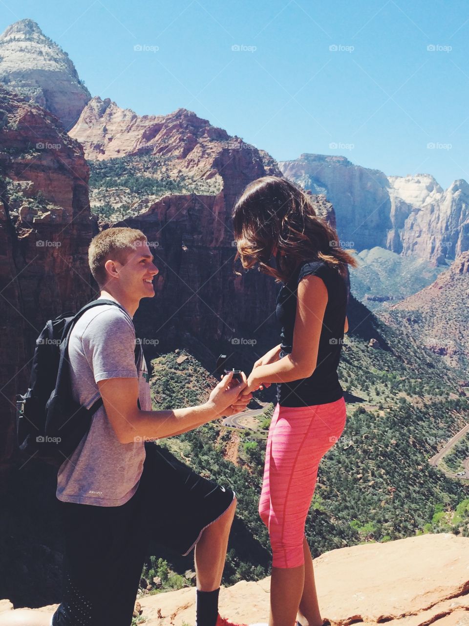 Proposal in Zion National Park 
