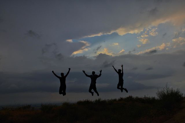 silhouette of landscape