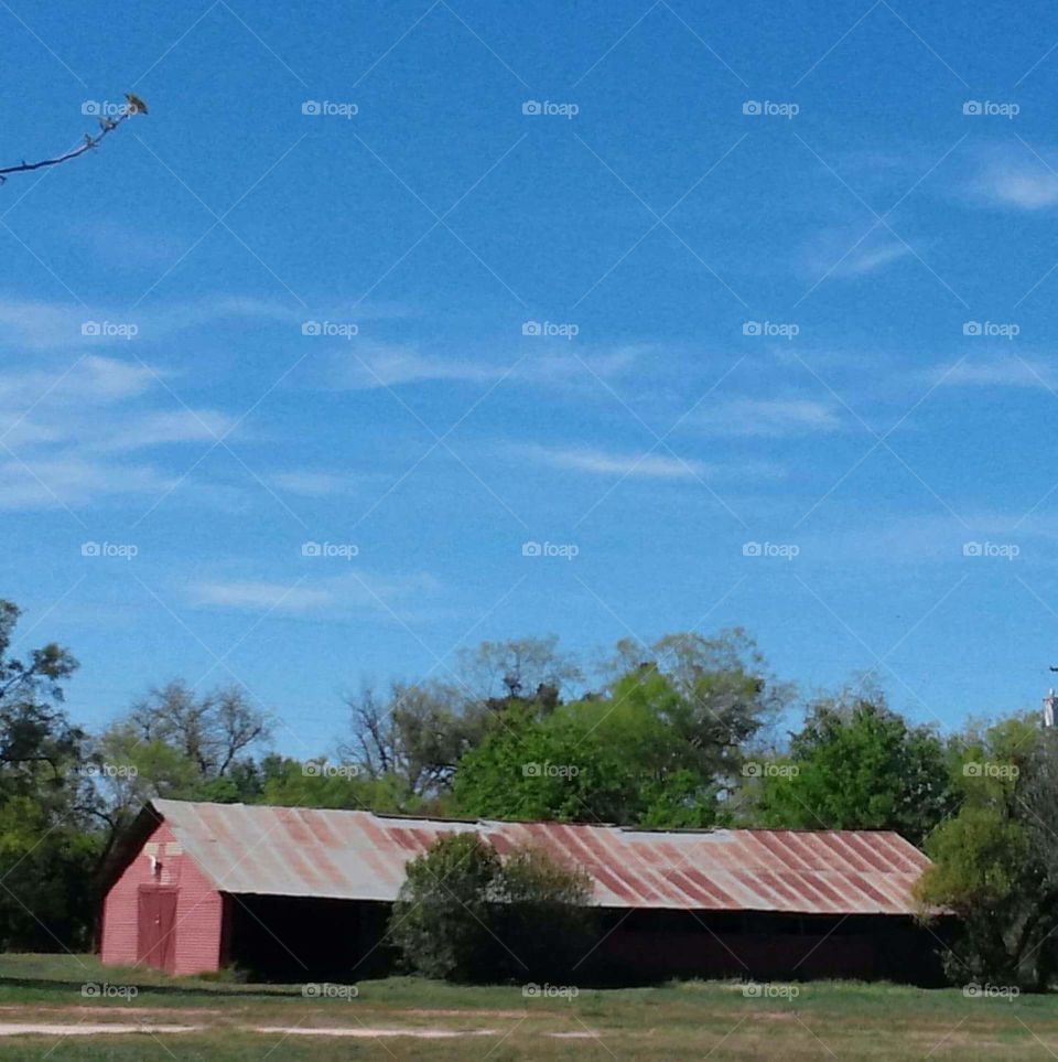 Old barn in Impact, Texas
