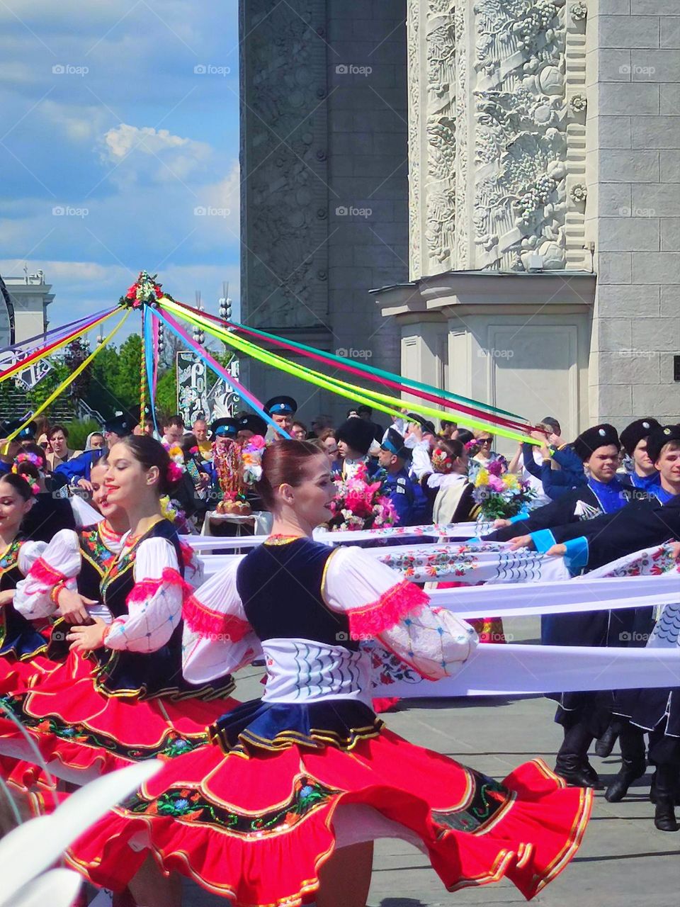 Russia.  Bright national dances.  Wedding