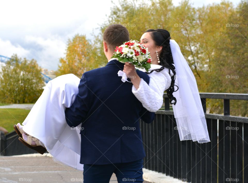 Wedding, Groom, Love, Bride, Veil