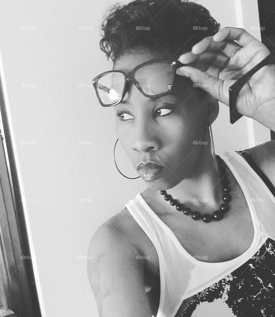 Looking like a model