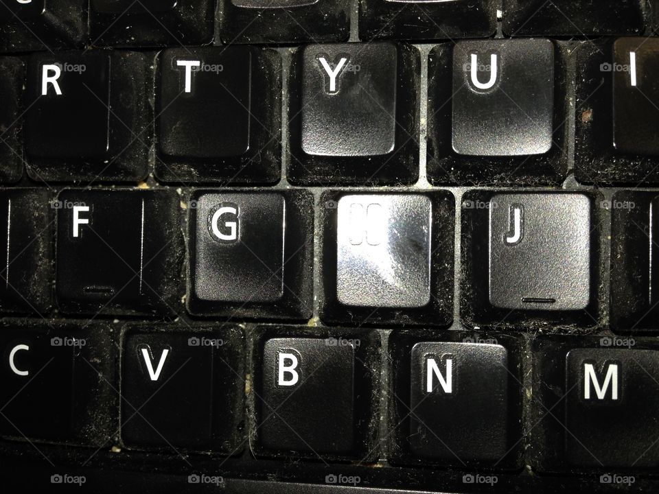 Keyboard. Just a close up of a keyboard