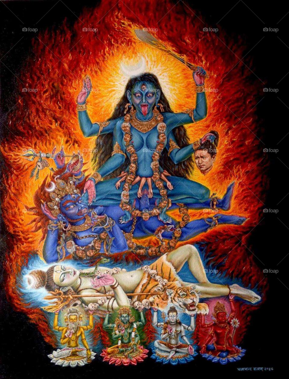 Shiva Kali god of super power