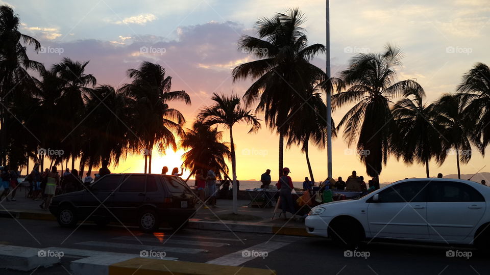 Paseo Colón, atardecer, relax