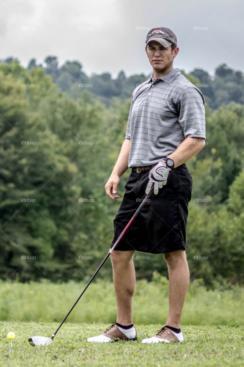 Down Range Gaze. Scoping out his next shot.
