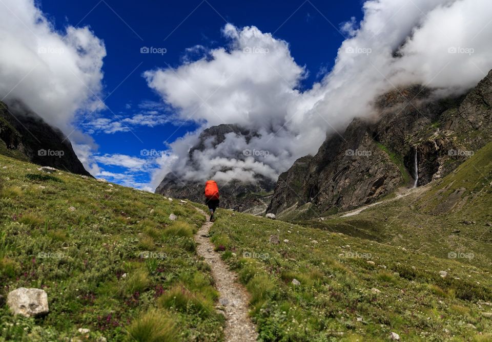 trekking into the Misty clouds of heaven in Satopanth, badrinath, India