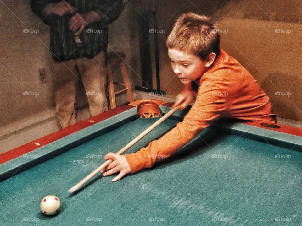 Young billiards prodigy