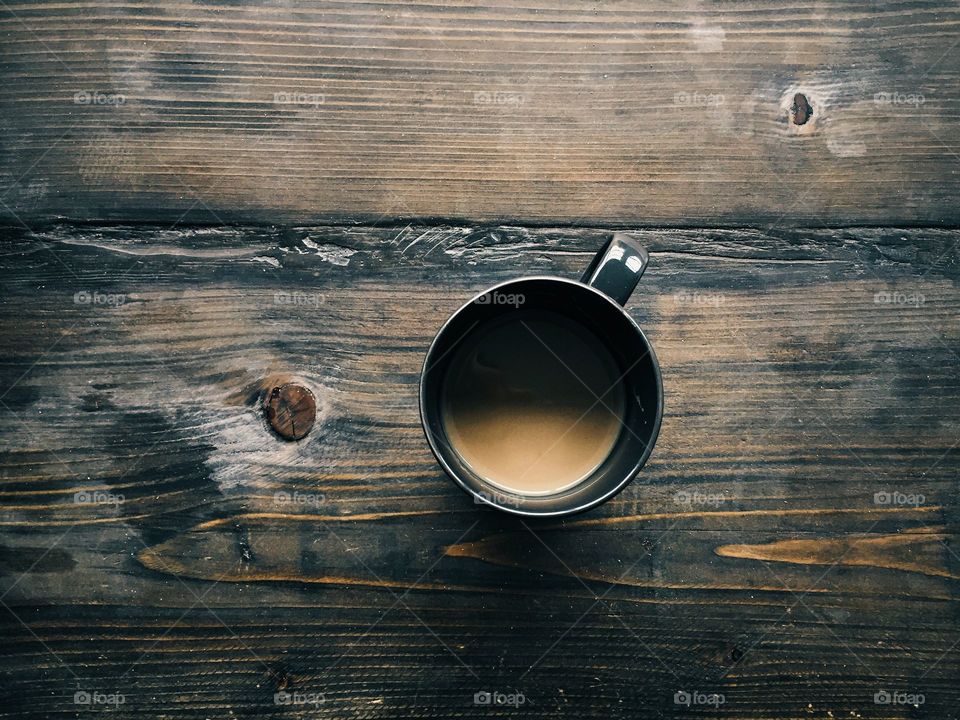 Hot coffee in the morning