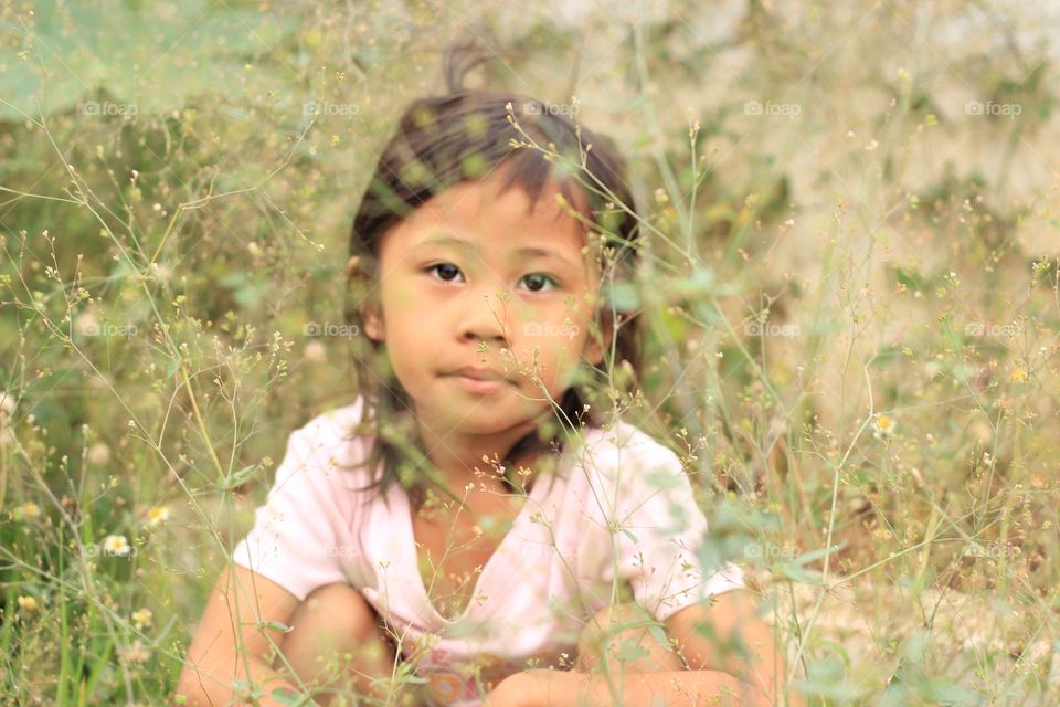 Portrait of a Asian girl