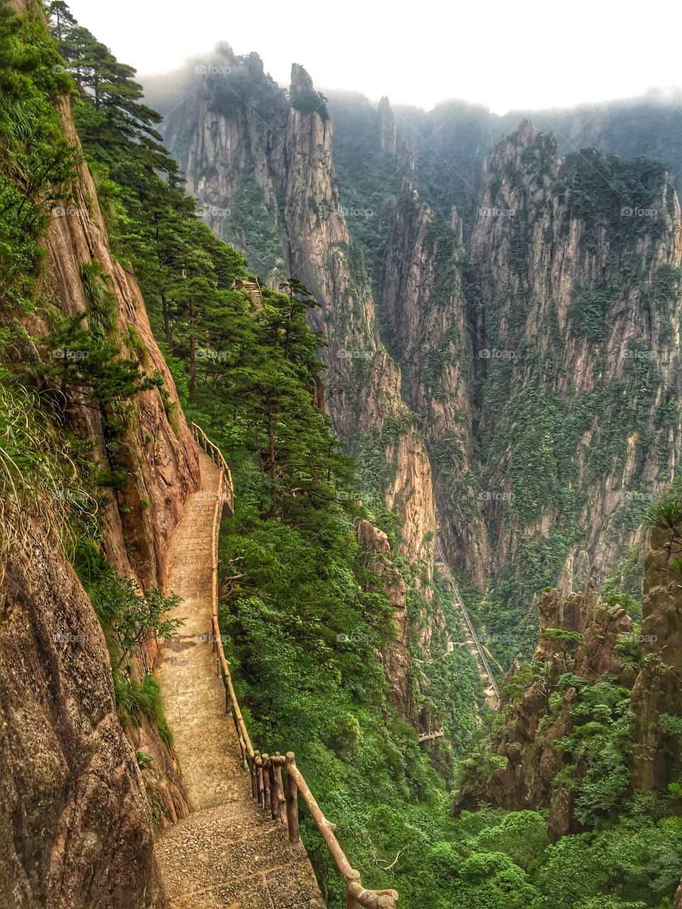 Pathway, Yellow Mountain, China 