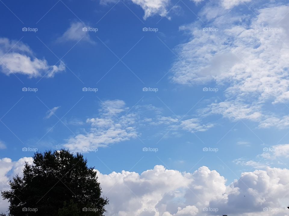 Blue sky and clouds