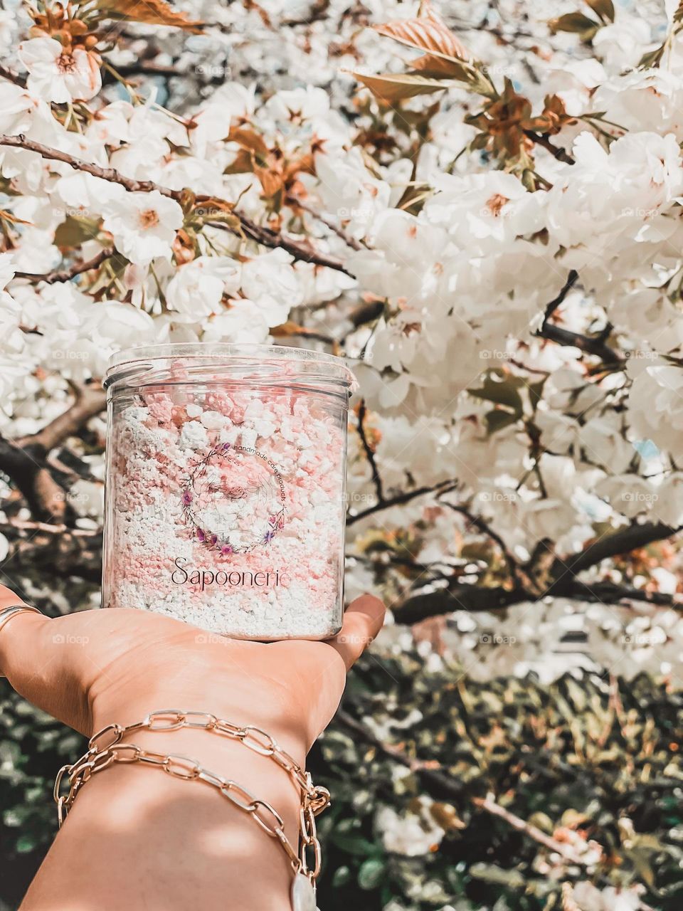 Fizzy bath salts~ red & green apple