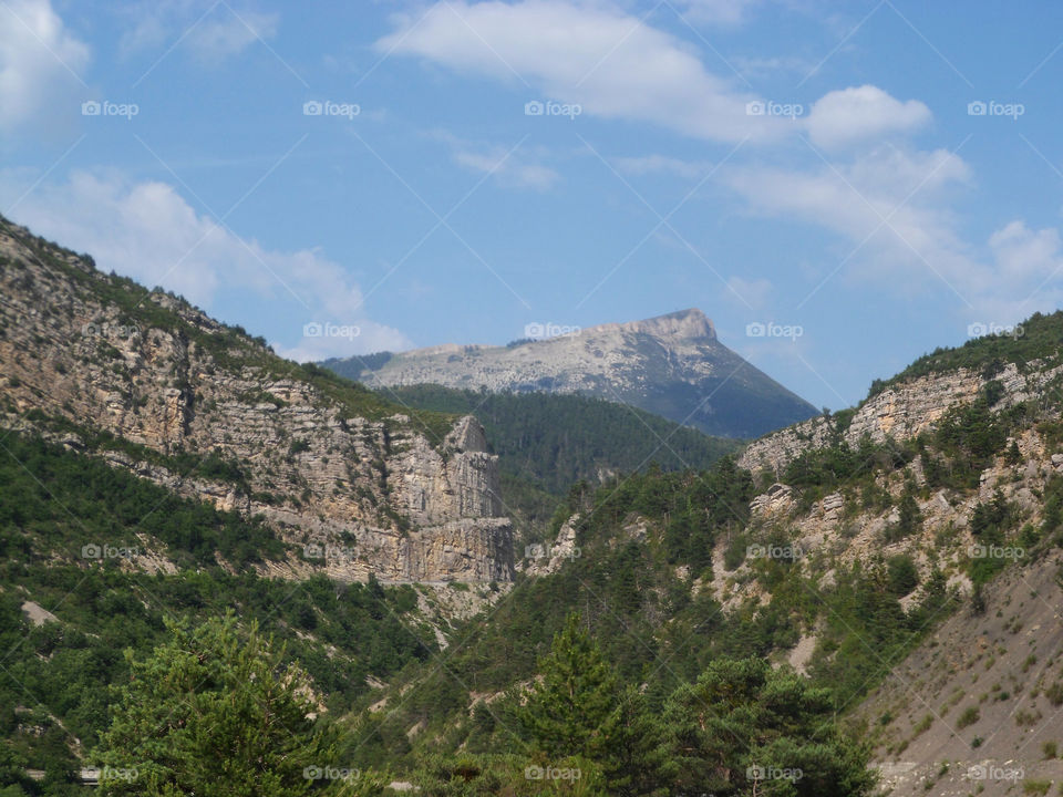 Scenic sight in the natural park Verdon in France